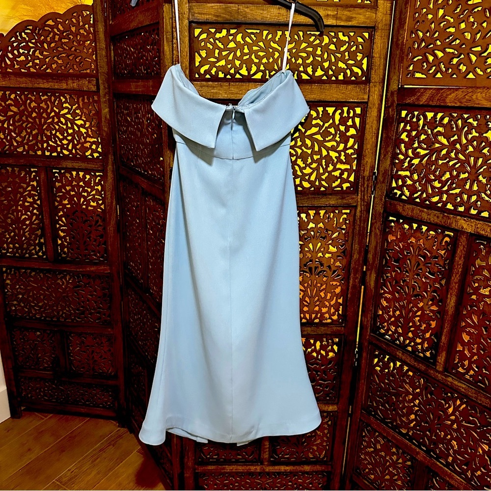 Lovers + Friends Baby Blue Strapless Gown size XS - Picture 3 of 3